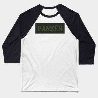 The beauty of minimalism! PANZER inscription Baseball T-Shirt